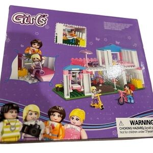 Girls Building Block Set - Purple and Pink